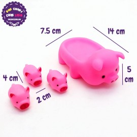 Bộ đồ chơi heo mẹ và 3 chú heo con CHÍT TÚI LƯỚI