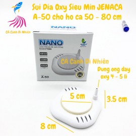 Sủi đĩa oxy siêu min size 5 cm JENECA A-50 cho hồ cá cảnh 50 - 80 cm