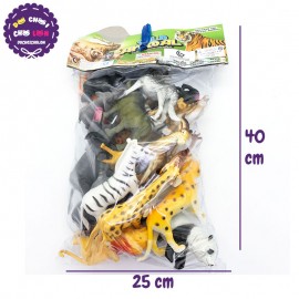 Bộ đồ chơi thú rừng 24 con bằng nhựa Wild Animal 624