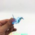 Bộ 100 giấy xếp hạc ánh kim nhiều màu có hoa văn size 7x7cm