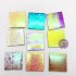 Bộ 100 giấy xếp hạc ánh kim nhiều màu có hoa văn size 7x7cm
