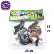 Bộ 6 con thú rừng đại: sư tử, gấu, voi, khỉ Jungle Animal Y167
