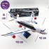 Đồ chơi máy bay dân dụng có chân trống chạy pin đèn nhạc 20811B