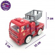 Đồ chơi xe thang cứu hỏa mini bằng nhựa chạy trớn 8814