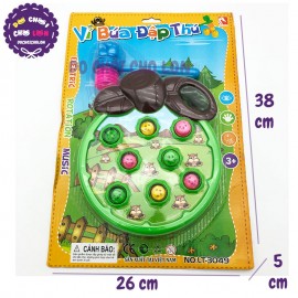 Vỉ đồ chơi đập chuột hình quả TÁO phát nhạc dùng pin