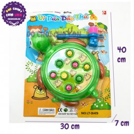 Vỉ đồ chơi đập chuột hình con RÙA phát nhạc dùng pin