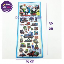 Hình dán sticker nổi 3D hình xe lửa Thomas