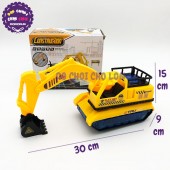 Hộp đồ chơi xe cào đất bánh đèn chạy pin có nhạc 9035A