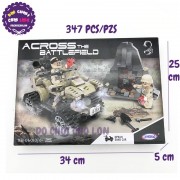 Hộp đồ chơi lắp ráp xe JEEP Across Battlefield 347 miếng XB06010