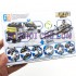 Bộ 6 hộp lắp ráp xe, máy bay, tàu chiến 6 in 1 Battle Military 123-60