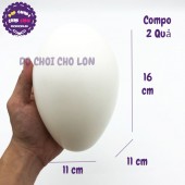 Compo 2 quả trứng khủng long đồ chơi bằng nhựa túi lưới