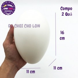 Compo 2 quả trứng khủng long đồ chơi bằng nhựa túi lưới