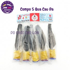 Compo 5 quả cầu đá thể thao Mèo Đen Số 4