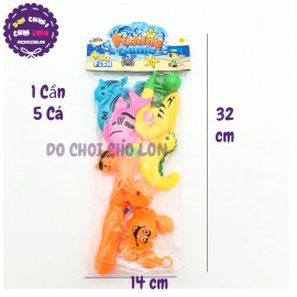 Bộ đồ chơi câu cá nam châm dưới nước 1 cần 5 cá 6801-01