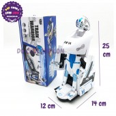 Hộp đồ chơi tàu cao tốc biến hình Robot có đèn nhạc 8998A