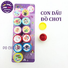 Con dấu đồ chơi cho bé in hình hoạt hình bằng nhựa