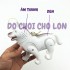 Đồ chơi chú chó biết đi có dây dắt dùng pin đèn nhạc 3188-33