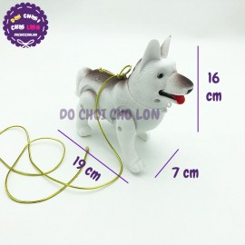 Đồ chơi chú chó biết đi có dây dắt dùng pin đèn nhạc 3188-33