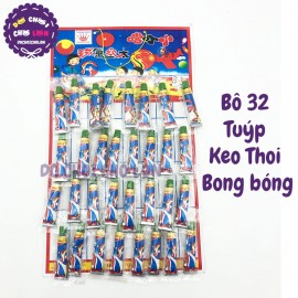 Vỉ đồ chơi 32 tuýp keo thổi bong bóng cho bé