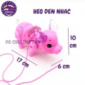 Đồ chơi chú HEO biết đi có dây dắt dùng pin đèn nhạc