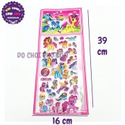 Hình dán sticker nổi 3D hình ngựa PONY