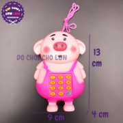 Đồ chơi điện thoại cầm tay CHÚ HEO dùng pin có nhạc 7795