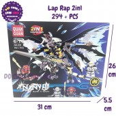 Hộp đồ chơi lắp ráp Ninja rồng (STONE SWORDSMAN) 2in1 294 miếng 635A