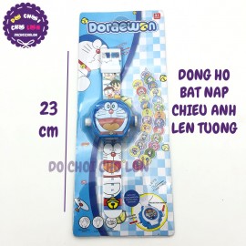 Đồng hồ DORAEMON BẬT NẮP chiếu hình ảnh lên tường WLT28L