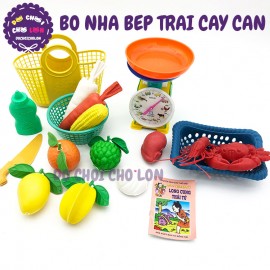 Bộ đồ chơi GIỎ trái cây & cân đồng hồ bằng nhựa Đại Phát