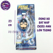 Đồng hồ CAPTAIN AMERICA BẬT NẮP chiếu hình ảnh lên tường WLT2826