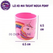 Đồ chơi lò xo cầu vồng hình NGỰA PONY bằng nhựa B1219-DJ