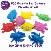Đồ chơi cá nhựa cân câu cá chưa bắt ốc vít 500 gram