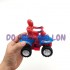 Đồ chơi xe mô tô người nhện 4 bánh chạy bằng dây cót 998-05