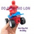 Đồ chơi xe mô tô người nhện 4 bánh chạy bằng dây cót 998-05