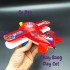 Đồ chơi máy bay cảnh sát thủy phi cơ có đèn chạy bằng dây cót