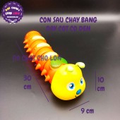 Đồ chơi con sâu hình mặt cười có đèn chạy bằng dây cót