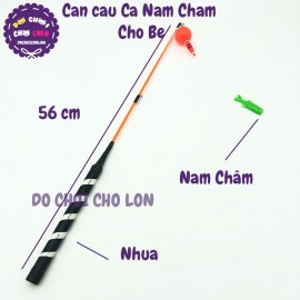 Đồ chơi cần câu cá nam châm size 56 cm bằng nhựa cho bé