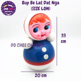 Đồ chơi búp bê lật đật Nga Size Lớn bằng nhựa 33x20 cm