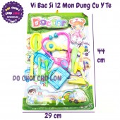 Vỉ đồ chơi làm bác sĩ 12 món dụng cụ y tế 669-06