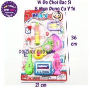 Vỉ đồ chơi làm bác sĩ 8 món dụng cụ y tế 2651