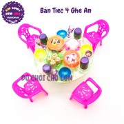Hộp đồ chơi bàn ghế ăn tiệc 4 ghế ăn A8-951