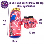 Bộ đồ chơi đấm bốc Boxing võ đài hình người nhện & bao tay 856-6