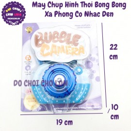 Đồ chơi Máy Chụp Hình thổi bong bóng xà phòng 2 bình có đèn nhạc MY121Y-2