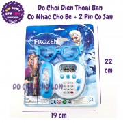Vỉ đồ chơi điện thoại bàn mắt kiếng cho bé gái + kèm 2 pin WH-041H
