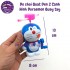 Đồ chơi quạt đèn Doraemon 2 cánh quay tay 2688-3
