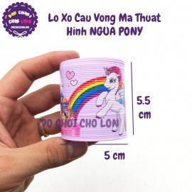 Đồ chơi lò xo cầu vồng NHỎ ngựa PONY size 5CM MSC106-18