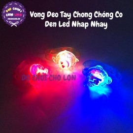 Vòng đeo tay chong chóng có đèn led nhấp nháy nhiều màu