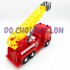 Đồ chơi xe thang cứu hỏa FT-015 bằng nhựa chạy trớn size 37x13x19cm