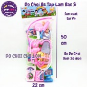 Đồ chơi bé tập làm bác sĩ 26 món y tế bằng nhựa HT3919