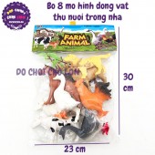 Đồ chơi mô hình thú nuôi trong nhà 8 con Farm Animal Q901-8